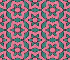 Abstract colorful doodle hexagon seamless pattern. Geo shape  background. Mosaic vector