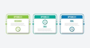 Infographic design template. Creative concept with 3 steps vector