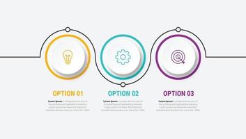 Infographic design template. Creative concept with 3 steps vector