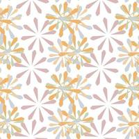 Abstract seamless pattern with mandala flower. Mosaic, tile vector