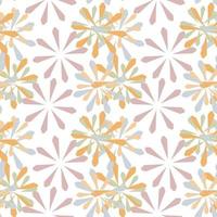 Abstract seamless pattern with mandala flower. Mosaic, tile vector