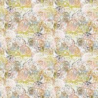Fantasy messy freehand doodle geometric shapes seamless pattern.  Infinity ditsy scribble abstract card, layout. Creative background. Textile, fabric, wrapping paper. vector