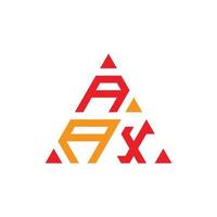 triángulo aax, diseño de logotipo de letra, monograma de diseño de logotipo de triángulo aax, logotipo de vector de triángulo aax, aax con forma de triángulo, plantilla de aax con color a juego,