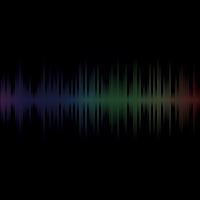 multicolor sound wave from equalizer background vector