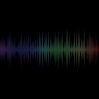 multicolor sound wave from equalizer background vector