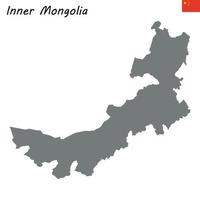 mapa provincia de china vector