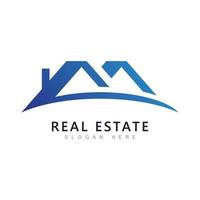 Real estate logo template vector.Abstract house icon vector