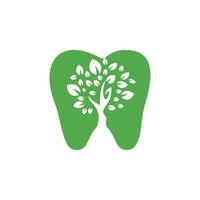 Dental tree vector logo design template. Dental tree vector logo template.