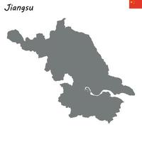 mapa provincia de china vector