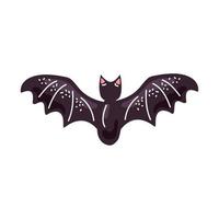halloween bat flying vector