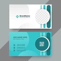 Professional business card design template vector