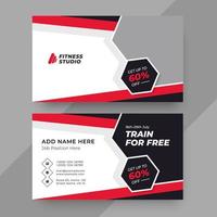 Professional business card design template vector