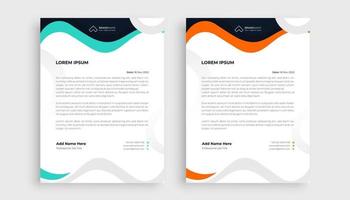 Corporate business letterhead design template vector