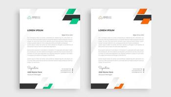 Professional letterhead design template vector