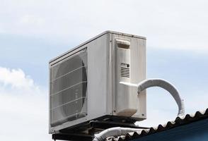 Compressors air conditioners on rooftop photo
