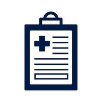 medical order in clipboard vector