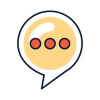 speech bubble message vector