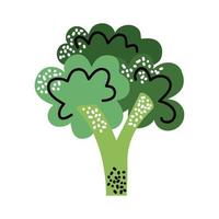 brócoli vegetales alimentos saludables vector