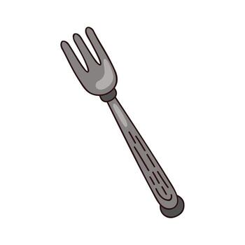 fork kitchen cutlery vector