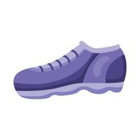 lilac tennis sport shoes vector