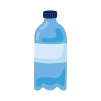 botella de agua de plastico vector