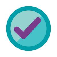 check symbol in circle vector
