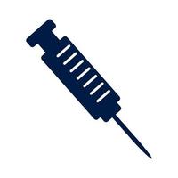 syringe injection siilhouette vector