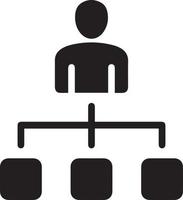 Organizational structure. Simple organizational structure. organizational hierarchical scheme. Community icon. organization icon vector