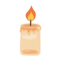 religious candle wax decorative vector