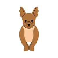 cute little dog mascot vector