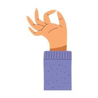 hand ok gesture vector