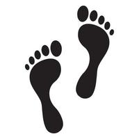 Human foot steps . Vector illustration