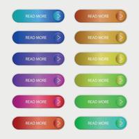 Call to action buttons set flat design. vector