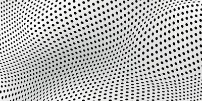 Abstract wave dot halftone pattern, Grid paper background vector