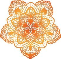 mandala illustration vector for banner, in white background