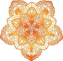 vector de ilustración de mandala para banner, en fondo blanco