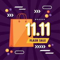 poster 11 11 flash sale vector