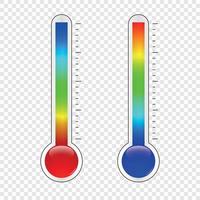 Ilustración de vector de termómetro de temperatura