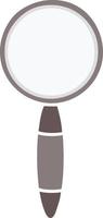 flat color retro cartoon magnifying glass vector