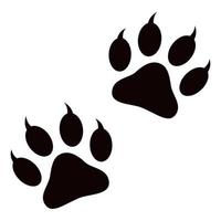 paw sign icon.  . Vector illustration