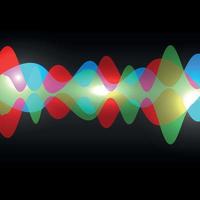 Abstract speaking sound wave . Vector illustration