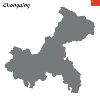 mapa provincia de china vector