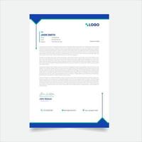 Modern corporate letterhead design template. vector