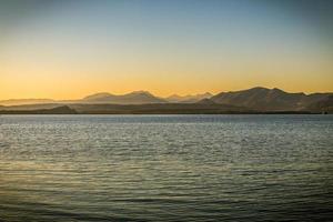 Sunset on the lake photo