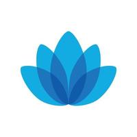 Lotus line style icon, lotos vector logo