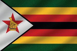 bandera nacional de zimbabwe vector