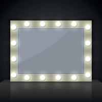 mirror with light vector