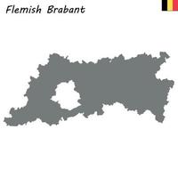 map province of Belgium vector