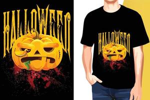 plantillas vectoriales de diseño de camisetas listas para imprimir de halloween vector