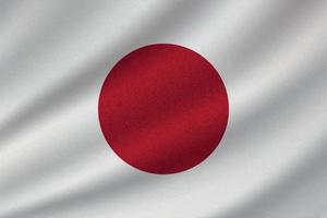 bandera nacional de japón vector